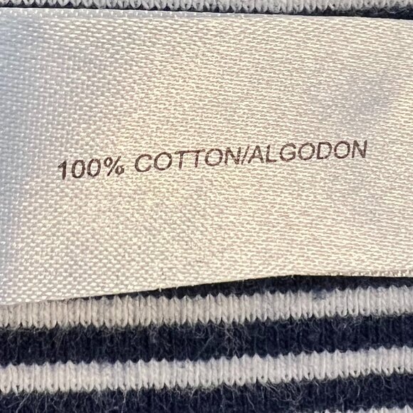 Carolyn Taylor Striped Cardigan (M) - Business to Coastal! 100% Cotton - Picture 6 of 8